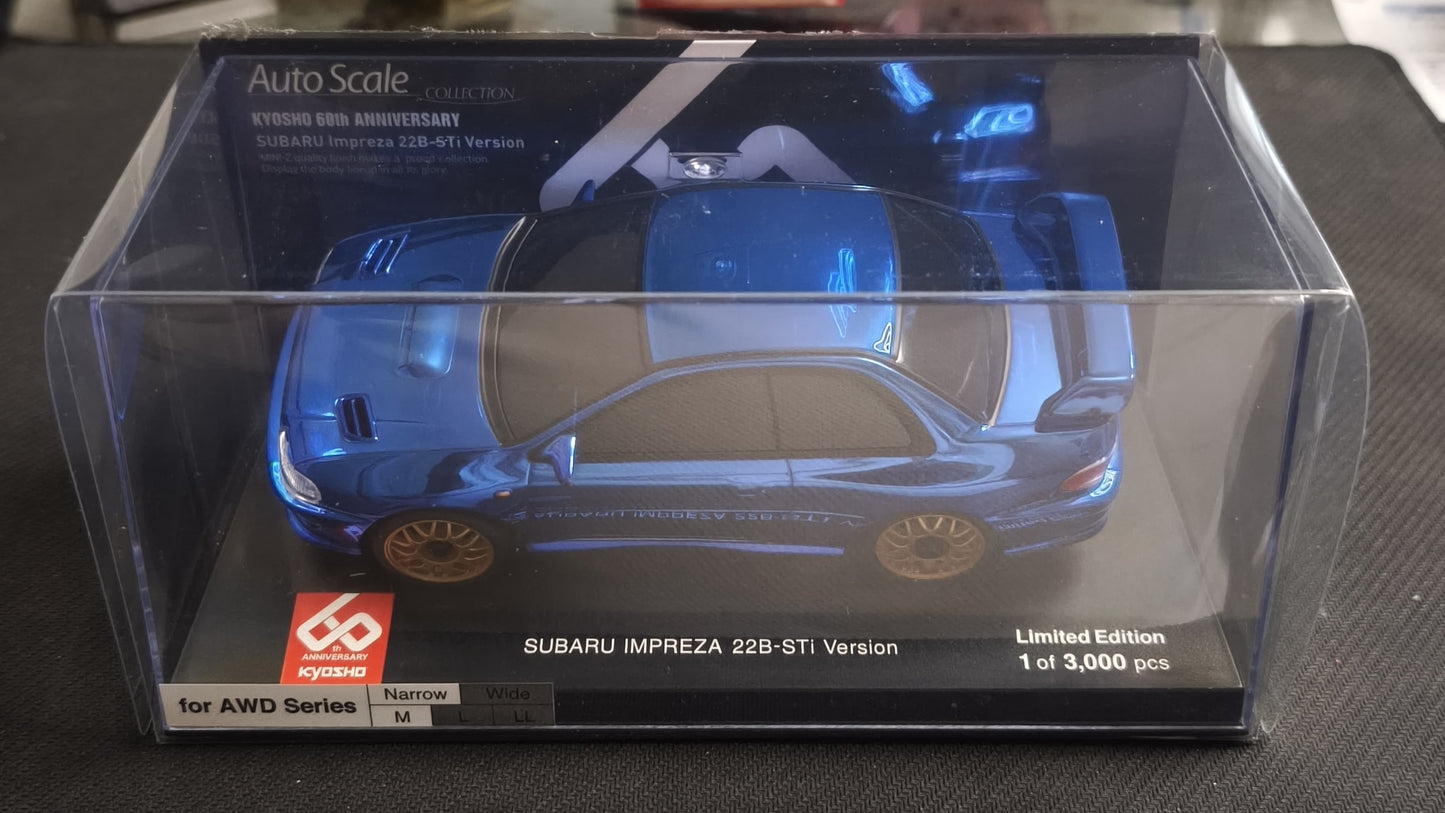 SUBARU Impreza 22B-STi Version Chrome Blue Kyosho 60th Anniversary